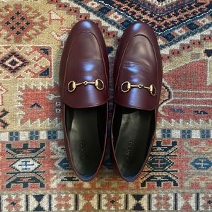 Gucci Brixton Horsebit flat  shoes size 41 in Bordeaux in perfect shape
